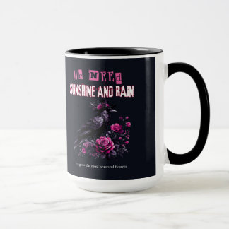 Gothic Pink Roses Tasse