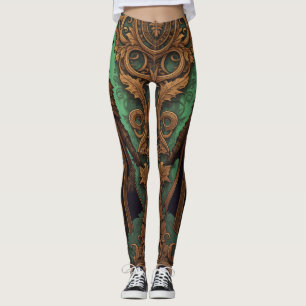 Gothic Plague Doctor SCP-049 Halloween Steampunk Leggings