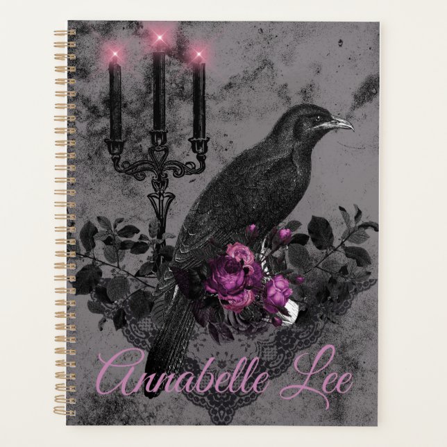 Gothic Planner Romantic Raven 2 Planer (Vorderseite)