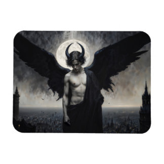 Gothic Portrait of Lord Lucifer Magnet