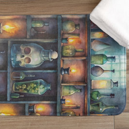 Gothic Potion Flaschen - Dunkle Apotheke Badematte