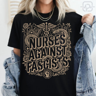 Gothic Protestkunst von Krankenschwestern gegen Fa T-Shirt