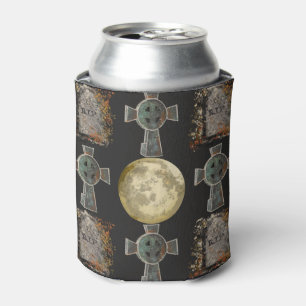 Gothic R.I.P. Grabstein keltisches Kreuz Vollmond  Dosenkühler