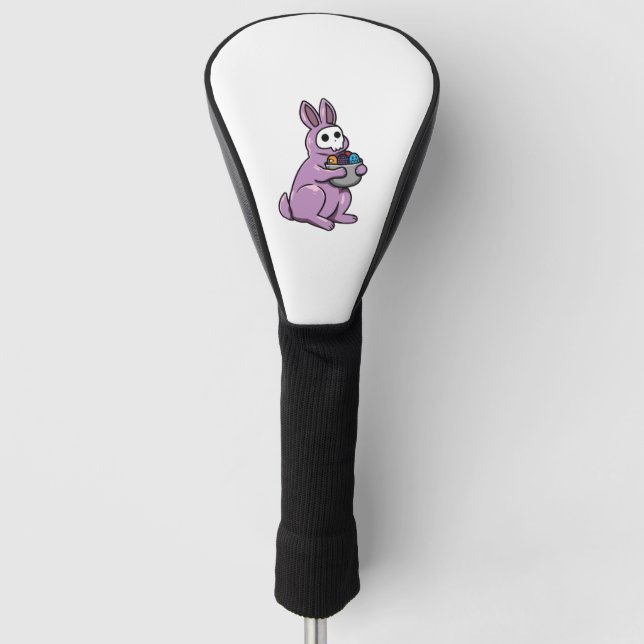 Gothic Rabbit Gothic Bunny Gothic Oster Emo Goth Golf Headcover (Vorderseite)