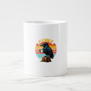 Gothic Rabe Lustiger Halloween F Krächz F Kaffee Jumbo-Tasse