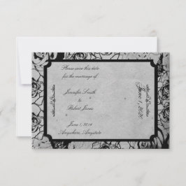 Gothic-Rahmen-Hochzeit mit schwarzer Rose speicher Save The Date