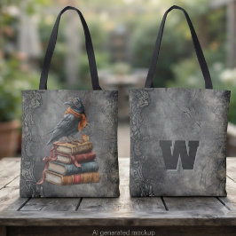 Gothic Raven Bibliothek Herbst Saisonale Ästhetik Tasche