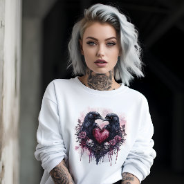 Gothic Raven Couple Sweatshirt