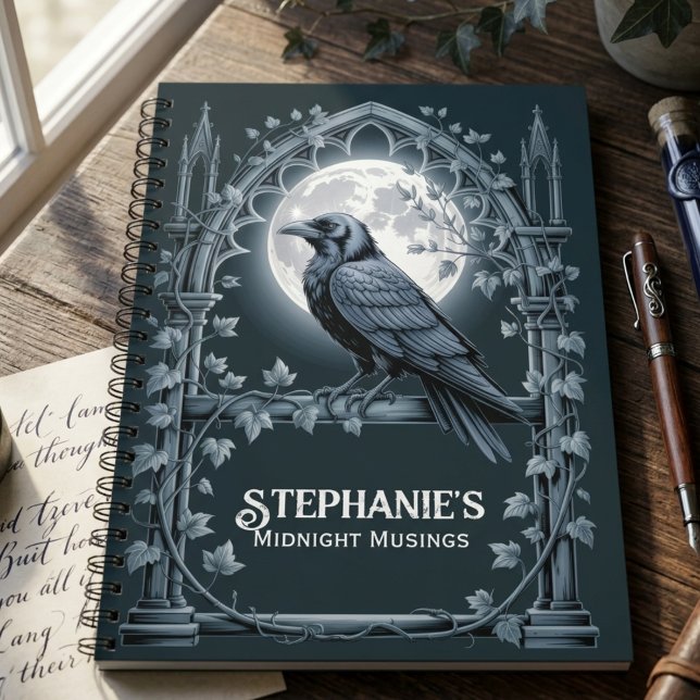 Gothic Raven Dark Academia Journal Notizblock (Gothic raven dark academia journal)