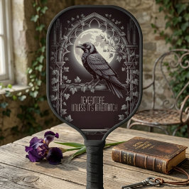 Gothic Raven Dark Academia Sports Pickleball Schläger