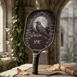 Gothic Raven Dark Academia Sports Pickleball Schläger