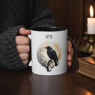 Gothic Raven Dark Academia Vollmond Tasse