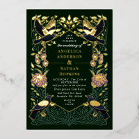 Gothic Raven Lila Snapdragon Wedding