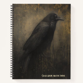 Gothic Raven Spiral Notebook Notizbuch