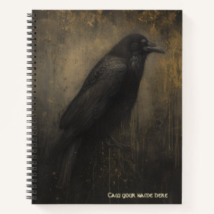 Gothic Raven Spiralblock Notizbuch