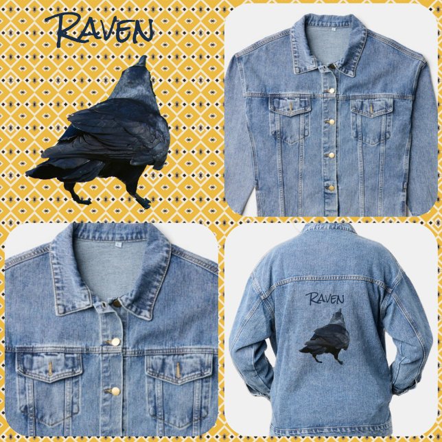 Gothic Raven Urban Crow Jeansjacke (Von Creator hochgeladen)