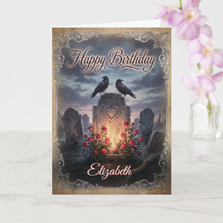 Gothic Raven's Requiem: Twilitght Birthday Wishes Karte