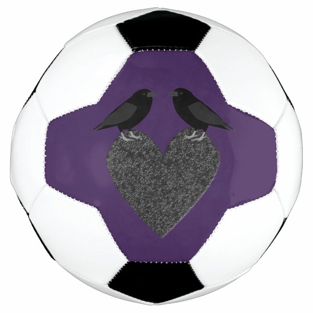 Gothic Ravens und Black Heart Fußball (Vorderseite)