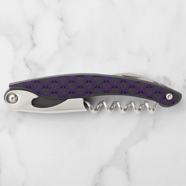 Gothic Ravens und Black Heart Kellnermesser (Vorderseite)