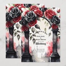Gothic Red Black Rose bis zum Tod machen uns Teil