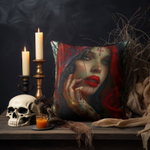 Gothic Red-Hair Nun - Dunkles gestanztes Glas