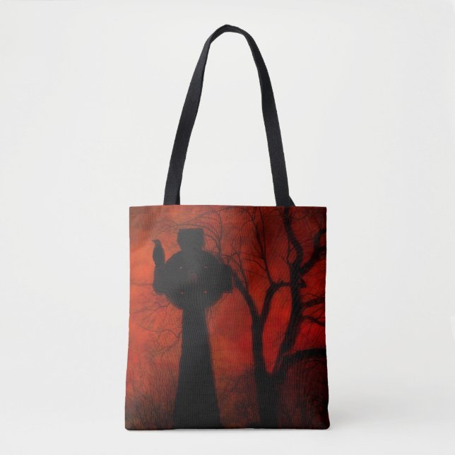 Gothic Red Halloween Night Tasche (Vorderseite)