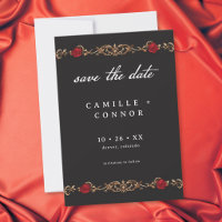 Gothic Red Rose Bis zum Tod Hochzeit