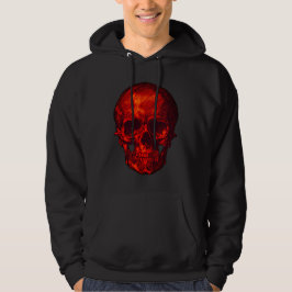 Gothic Red Skull Hoodie