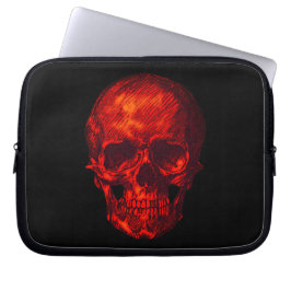 Gothic Red Skull Laptopschutzhülle