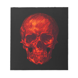 Gothic Red Skull Notizblock