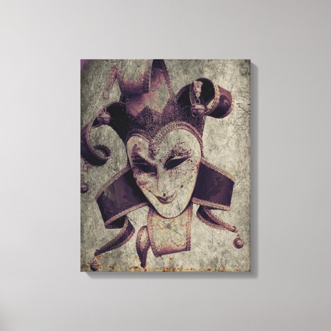 Gothic Renaissance Evil Clown Joker Leinwanddruck (Vorderseite)