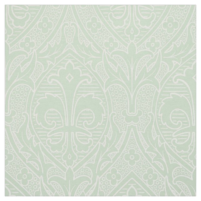 Gothic Revival Fleur de Lys - Tint of Absinthe Stoff (Muster)