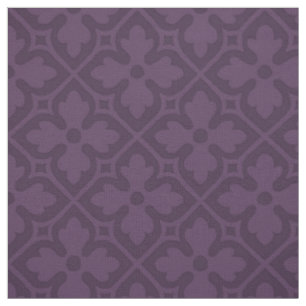 Gothic-Revival-Vierpässe, Aubergine Stoff