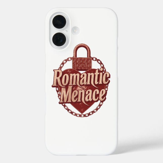Gothic Romance Anti-Valentine Saying iPhone 16 Hülle (Rückseite)