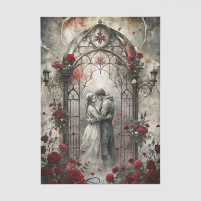 Gothic Romance Decoupage Seidenpapier (Vorderseite)