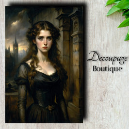 Gothic Romance Decoupage Seidenpapier