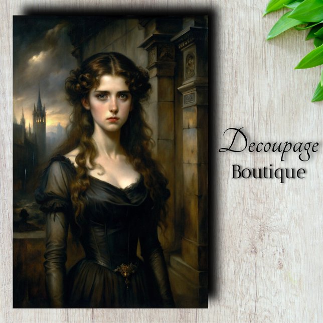 Gothic Romance Decoupage Seidenpapier (Gothic Romance Decoupage Tissue Paper)