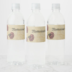 Gothic Romance Wedding Bottle Label - Dark & Elega