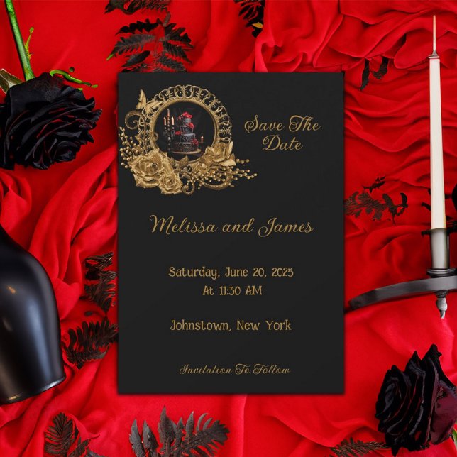 Gothic Romance Wedding Romance Save The Date (Von Creator hochgeladen)