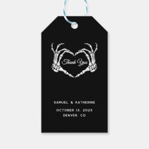Gothic Romantic Skeleton Hand Halloween Hochzeit Geschenkanhänger