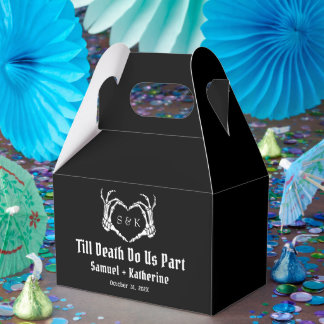 Gothic Romantic Skeleton Hand Halloween Hochzeit Geschenkschachtel