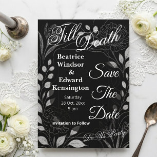 Gothic Rose Begonia Bis dass der Tod uns scheidet  Save The Date