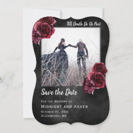 Gothic Rose Dunkel Save the Date