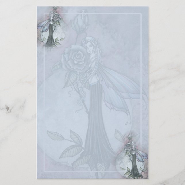 Gothic Rose Fairy Stationary von Molly Harrison Briefpapier (Vorderseite)