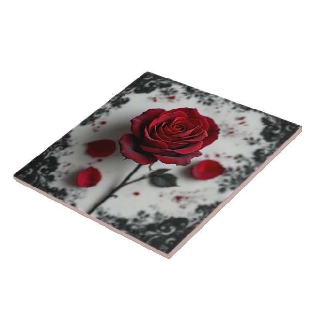 Gothic-Rose  Fliese (Seite)