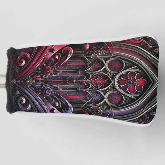 Gothic Rose Golf Head Cover Golf Headcover (Vorderseite)