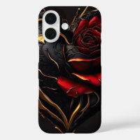Gothic Rose Herz – Luxus-Dunkel-Kunst-Handyhülle"