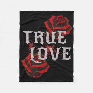 Gothic Rose Punk Liebe Valentine Student Rock Musi Fleecedecke