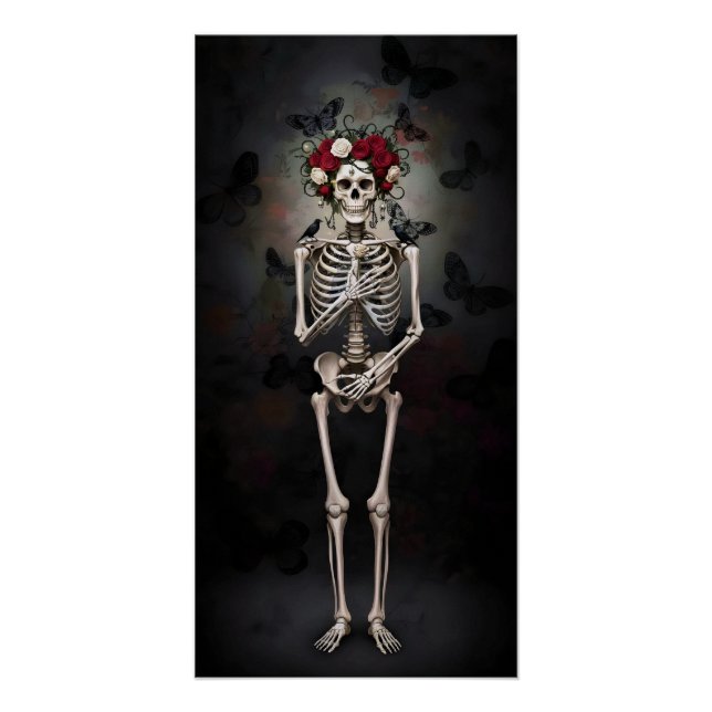Gothic Rose Queen – Dark Romantic Art Poster (Vorderseite)
