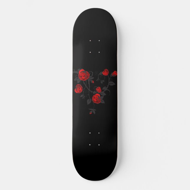 Gothic Rose Skateboard Deck (Vorderseite)